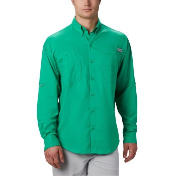 Columbia Overhemd Heren, PFG Tamiami II Long Sleeve LichtGroen, 72XJVUGLE